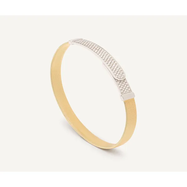 MARCO BICEGO 18 KT GOLD BANGLE W/DIAMONDS Carats Mcallen, TX