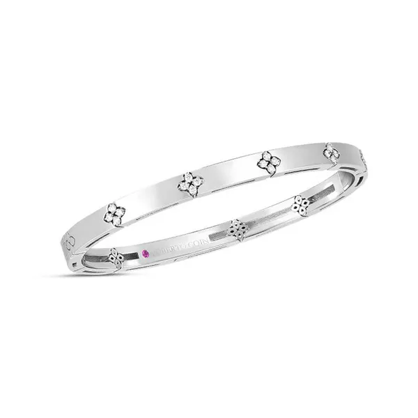 ROBERTO COIN 18K WHITE GOLD BANGLE Carats Mcallen, TX