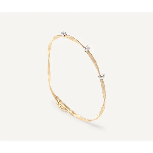 MARCO BICEGO 18KT YG MARRAKECH BRACELET WITH 3 DIAMONDS Carats Mcallen, TX