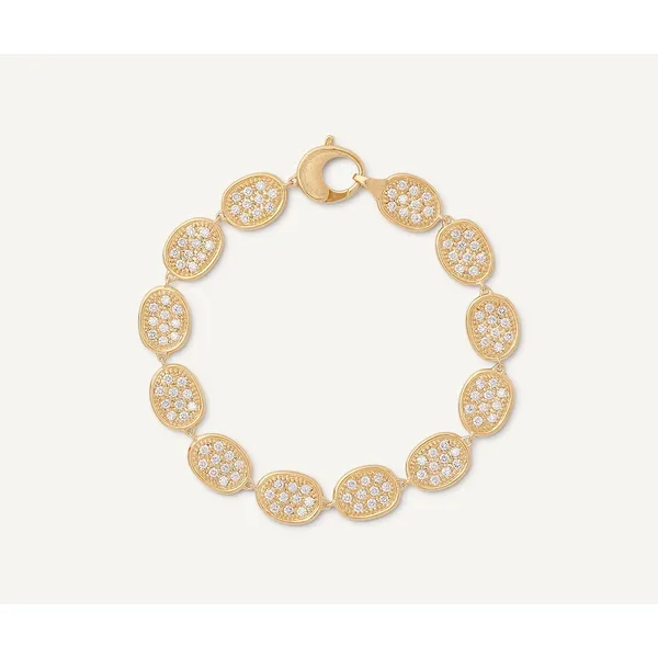 Marco Bicego 18K Yellow Gold Diamond Pavé Bracelet Carats Mcallen, TX