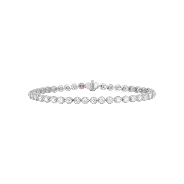 Roberto Coin 18K WHITE GOLD NEW FLORENTINE FLEXIBLE DIAMOND BRACELET Carats Mcallen, TX