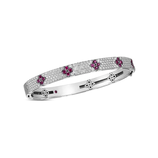 ROBERTO COIN 18K W DIA RUBY BANGLE Carats Mcallen, TX