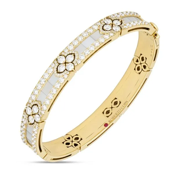 Roberto Coin Love In Verona Bangle With Mother Of Pearl And Diamonds Carats Mcallen, TX