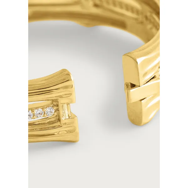 Bamboo Stacked Hinged Bangle Image 3 Carats Mcallen, TX