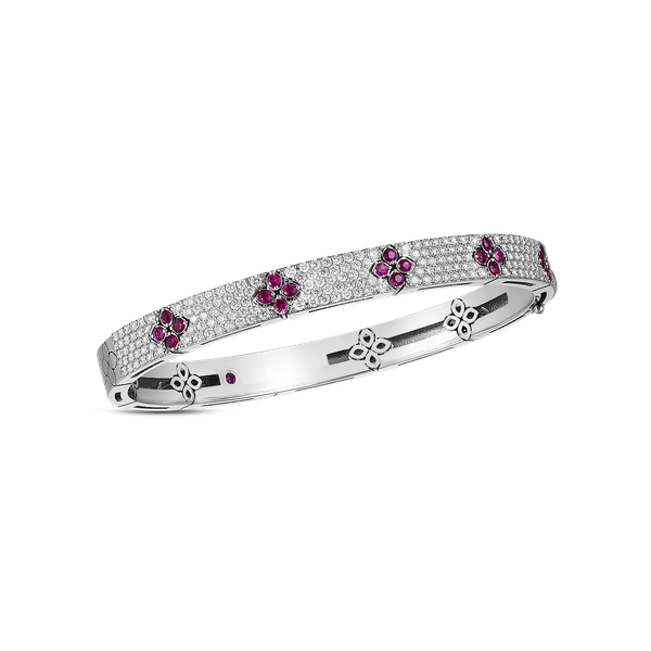 ROBERTO COIN 18K W DIA RUBY BANGLE Carats Mcallen, TX