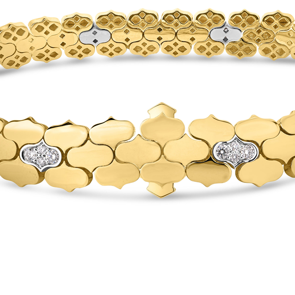 18K YW DIAMOND,RUBY,CITRINE,PERIDOT, AND BLUE SAPPHIRE COBRA BRACELET Image 3 Carats Mcallen, TX