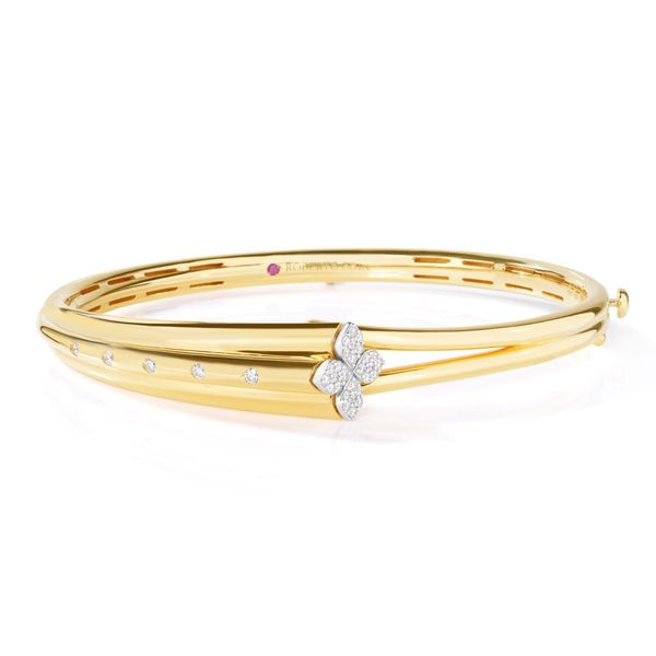 Roberto Coin Yw Love In  Verona Dia Flower Bangle Carats Mcallen, TX