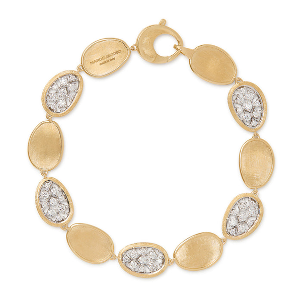 Marco Bicego Lunaria Collection Diamond Petal Bracelet Carats Mcallen, TX