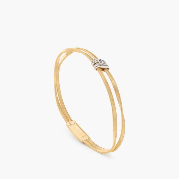 Marco Bicego Marrakech 2 Strand Diamond Rondel Bracelet Carats Mcallen, TX