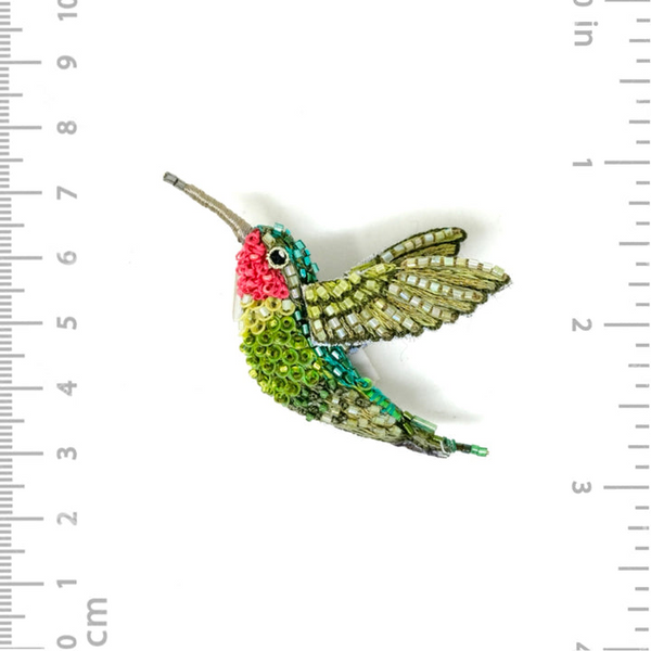 Ruby Throated Hummingbird Brooch Pin Image 2 Carats Mcallen, TX