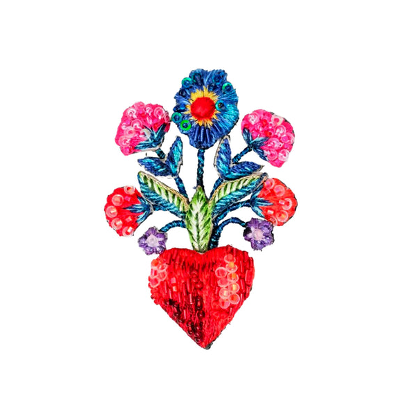 Frida's Flowers Brooch Pin Carats Mcallen, TX