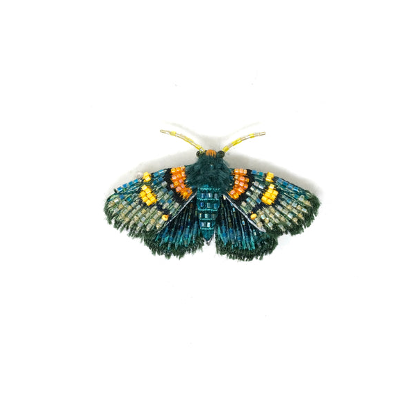 AFRICA PEACH MOTH BROOCH PIN Carats Mcallen, TX