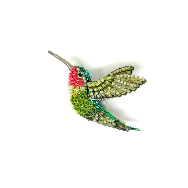 Ruby Throated Hummingbird Brooch Pin Carats Mcallen, TX