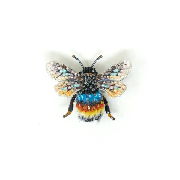 Striped Bee Brooch Pin Carats Mcallen, TX