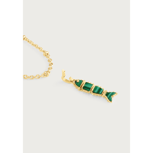 Milos Stone Fish Charm - Malachite Image 2 Carats Mcallen, TX