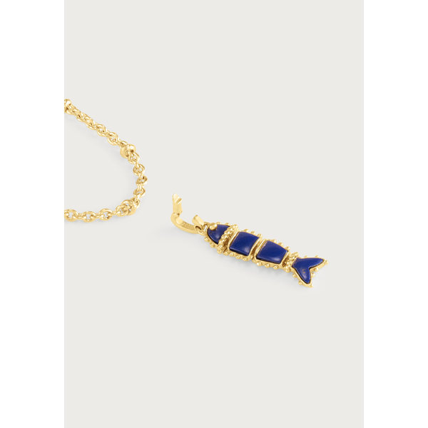 Milos Stone Fish Charm - Lapis Image 2 Carats Mcallen, TX