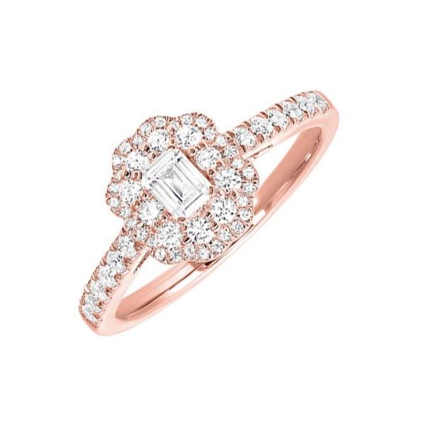 3/4 ctw Diamond Double Halo Engagement Ring in 14 Karat Carroll / Ochs Jewelers Monroe, MI