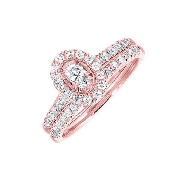 Diamond Illusion Halo Engagement Ring in 14 Karat Carroll / Ochs Jewelers Monroe, MI