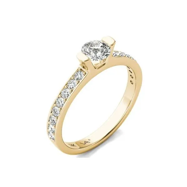 14 Karat Yellow Gold Natural Diamond Engagement Ring Image 2 Carroll / Ochs Jewelers Monroe, MI