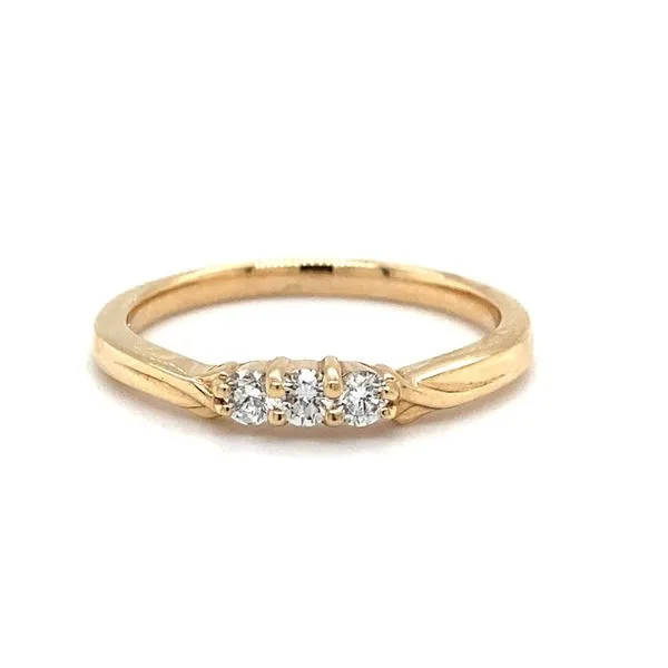14 Karat Yellow Gold Natural Diamond Engagement Ring and ...