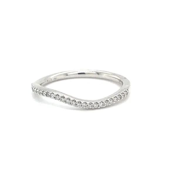 14 Karat White Gold Natural Diamond Estate Engagement Rin...