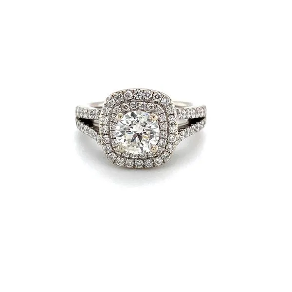 14 Karat White Gold Natural Diamond Estate Engagement Ring Carroll / Ochs Jewelers Monroe, MI