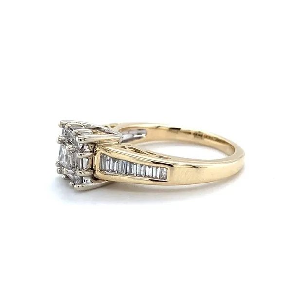 14 Karat Yellow Gold Natural Diamond Estate Engagement Ring Image 2 Carroll / Ochs Jewelers Monroe, MI