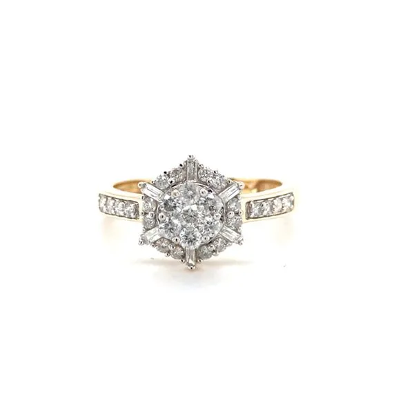 14 Karat Yellow Gold Estate Natural Diamond Engagement Ring Carroll / Ochs Jewelers Monroe, MI