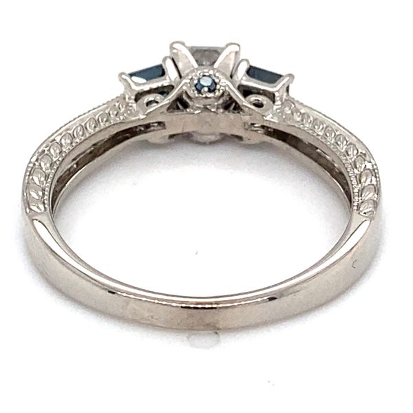 14K White Gold 3 Stone Princess Diamond Engagement Ring Image 4 Carroll / Ochs Jewelers Monroe, MI