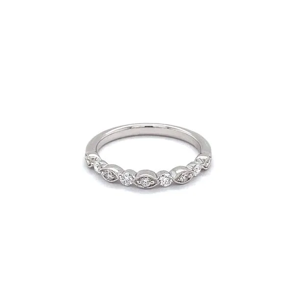 1/4 ctw Marquise & Dot Diamond Wedding Band in 14 Karat Gold Carroll / Ochs Jewelers Monroe, MI