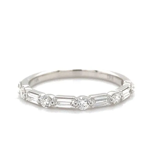 14 Karat White Gold Natural Diamond Wedding Band Carroll / Ochs Jewelers Monroe, MI