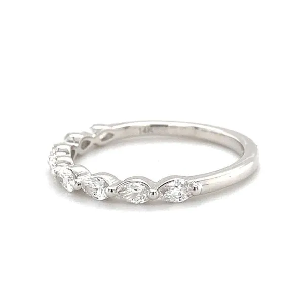 14 Karat White Gold Natural Diamond Wedding Band Image 2 Carroll / Ochs Jewelers Monroe, MI