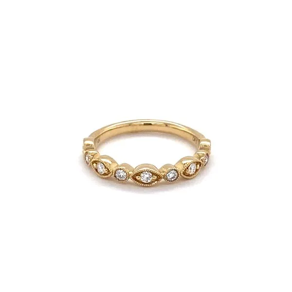 1/4 ctw Marquise & Dot Diamond Wedding Band in 14 Karat Gold Carroll / Ochs Jewelers Monroe, MI