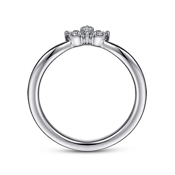 14K White Gold Diamond Anniversary Band - 0.11 ct Image 2 Carroll / Ochs Jewelers Monroe, MI