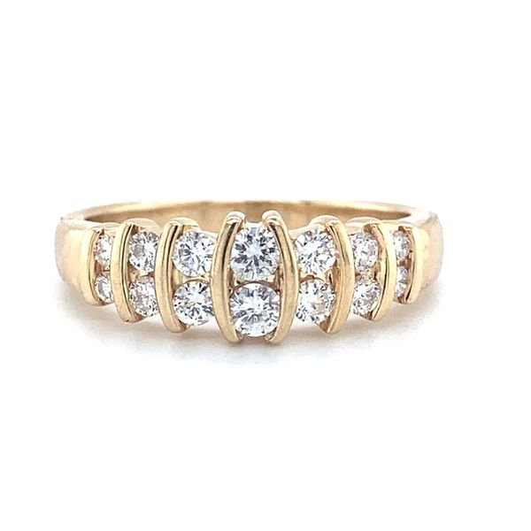 14K Yellow Gold Women's Diamond Wedding Band Carroll / Ochs Jewelers Monroe, MI