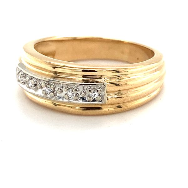 Men's Diamond Wedding Band Image 2 Carroll / Ochs Jewelers Monroe, MI