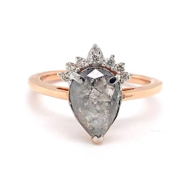 Salt & Pepper Diamond Ring in 14 Karat Rose Carroll / Ochs Jewelers Monroe, MI
