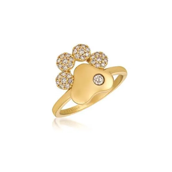 Le Vian Diamond Paw Print Ring in 14 Karat
