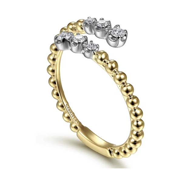 Bujukan Diamond Open Bypass Ring in 14 Karat Image 2 Carroll / Ochs Jewelers Monroe, MI