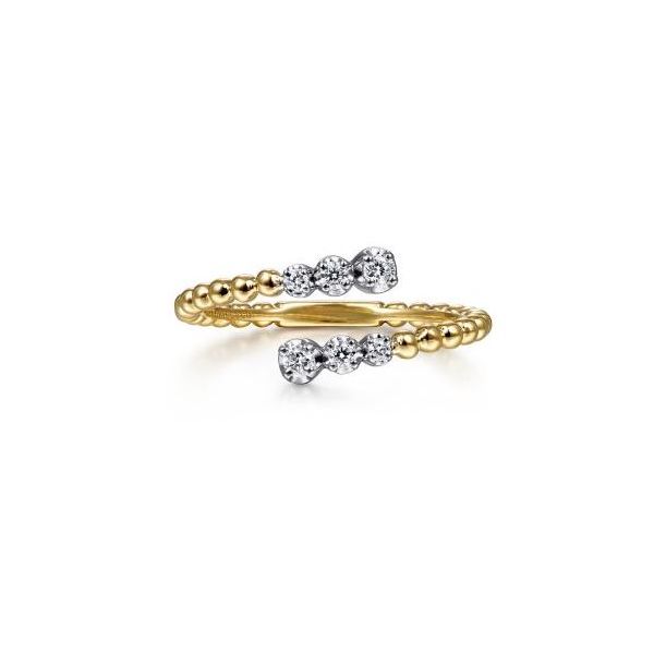Bujukan Diamond Open Bypass Ring in 14 Karat Carroll / Ochs Jewelers Monroe, MI
