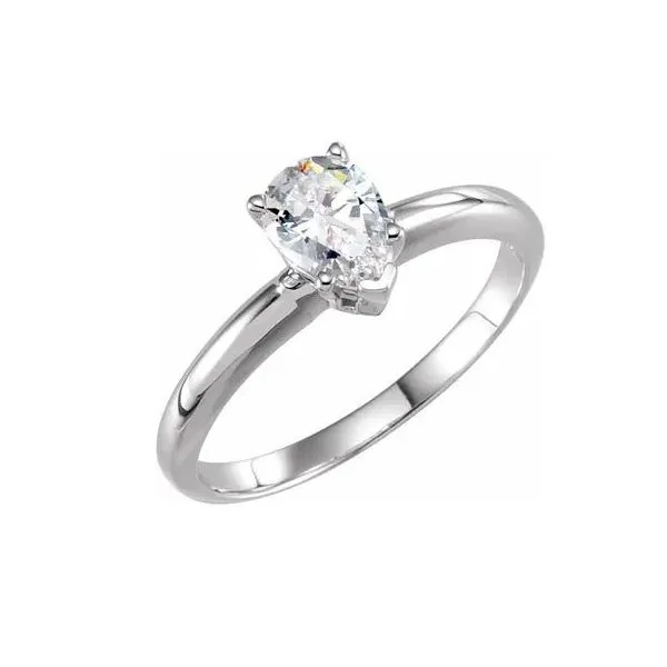 Stuller 14 Karat White Gold Semi-Mounting 001-140-01059 14KW