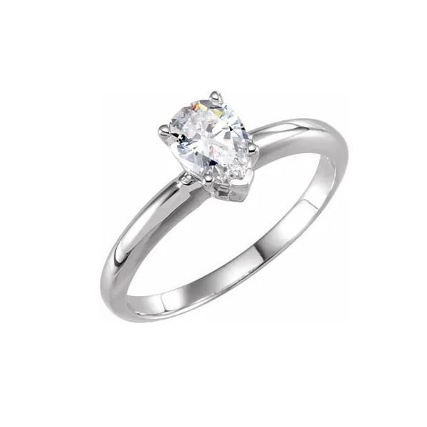 Stuller 14 Karat White Gold Semi-Mounting 001-140-01059 14KW