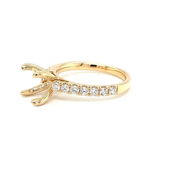 14 Karat Yellow Gold Natural Diamond Semi-Mounting Image 2 Carroll / Ochs Jewelers Monroe, MI