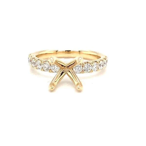 14 Karat Yellow Gold Natural Diamond Semi-Mounting Carroll / Ochs Jewelers Monroe, MI