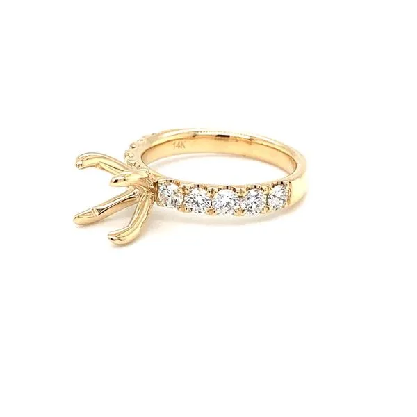 14 Karat Yellow Gold Natural Diamond Semi-Mounting Image 2 Carroll / Ochs Jewelers Monroe, MI
