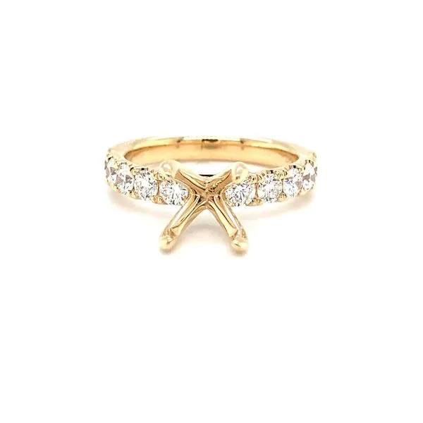 14 Karat Yellow Gold Natural Diamond Semi-Mounting Carroll / Ochs Jewelers Monroe, MI