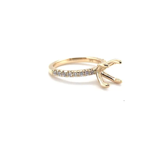 14 Karat Yellow Gold Natural Diamond Semi-Mounting Image 2 Carroll / Ochs Jewelers Monroe, MI