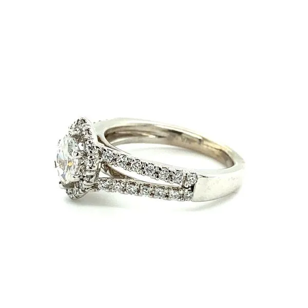 14 Karat White Gold Natural Diamond Engagement Ring Setting Image 2 Carroll / Ochs Jewelers Monroe, MI