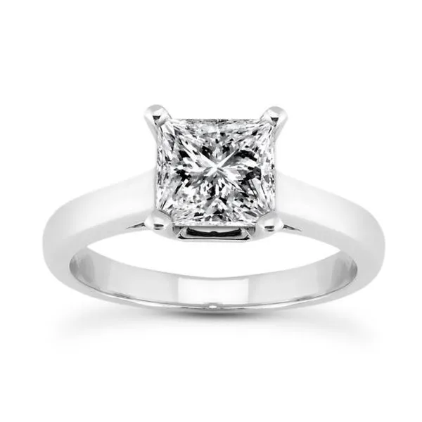 14 Karat White Gold Engagement Ring Setting Carroll / Ochs Jewelers Monroe, MI