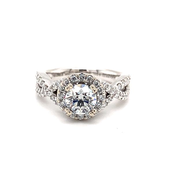 14 Karat White Gold Natural Diamond Engagement Ring Setting Carroll / Ochs Jewelers Monroe, MI